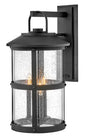 Lakehouse Large Wall Mount Lantern In Black Finish