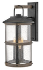 Lakehouse Large Wall Mount Lantern In Black Finish