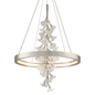 Jasmine Chandelier In SILVER LEAF Finish