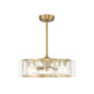 Genry 5-Light LED Fan D'Lier in Warm Brass Warm Brass