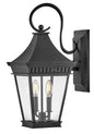 Chapel Hill Medium Wall Mount Lantern In Black Finish
