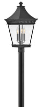 Chapel Hill Large Post Top or Pier Mount Lantern In Black Finish