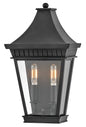 Chapel Hill Medium Wall Mount Lantern In Black Finish