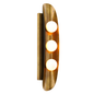 Hopper Wall Sconce In VINTAGE BRASS BRONZE ACCENTS Finish