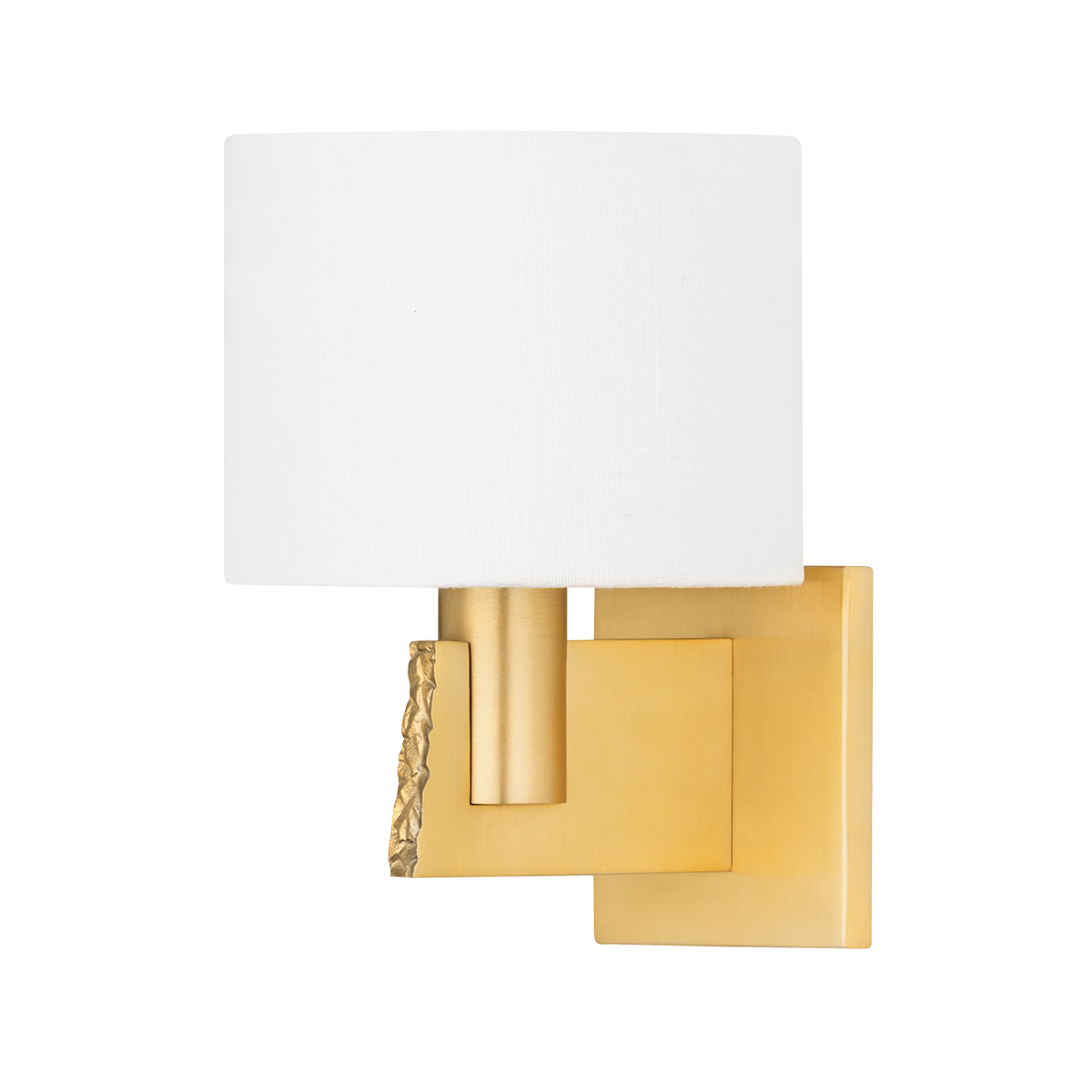 BRAMPTON WALL SCONCE with Aged Brass Finish