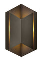 Lex Medium Wall Mount Lantern In Light Bronze Finish