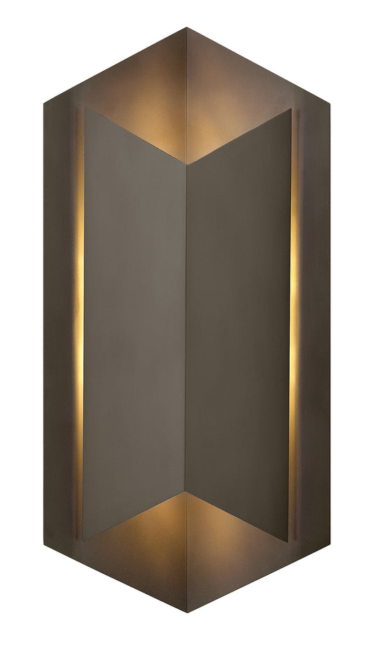 Lex Large Wall Mount Lantern In Light Bronze Finish
