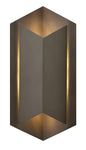 Lex Large Wall Mount Lantern In Light Bronze Finish