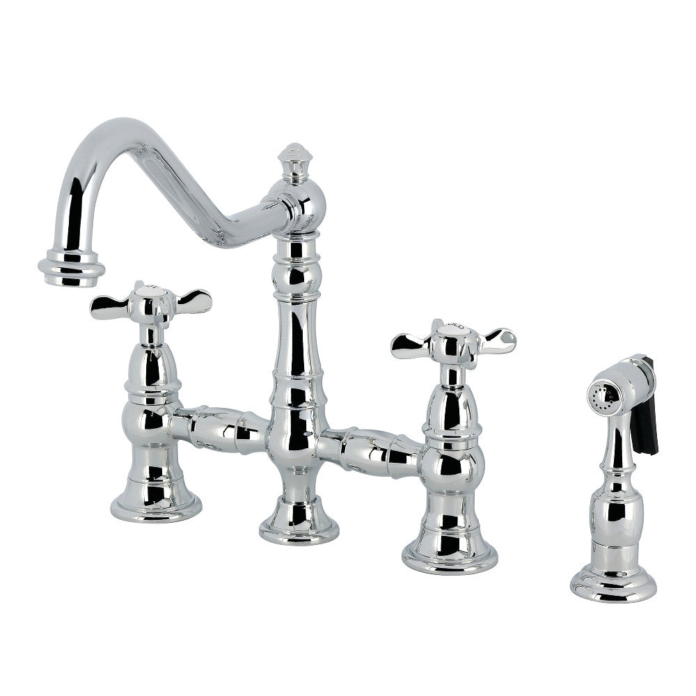Essex Bridge Kitchen Faucet in Polished Chrome
