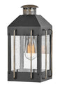 Fitzgerald Medium Wall Mount Lantern In Black Finish