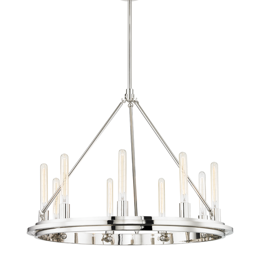 Chambers Chandelier with Polished Nickel Finish