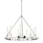Chambers Chandelier with Polished Nickel Finish