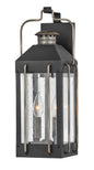 Fitzgerald Medium Wall Mount Lantern In Black Finish