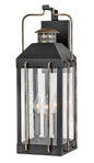 Fitzgerald Large Wall Mount Lantern In Black Finish