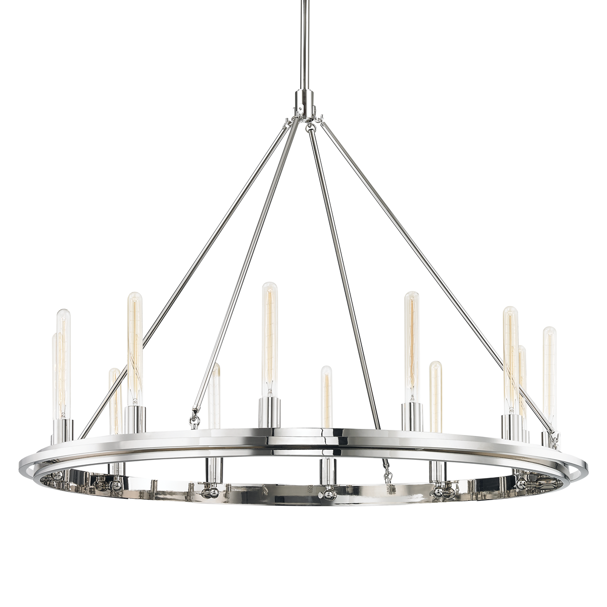 Chambers Chandelier with Polished Nickel Finish