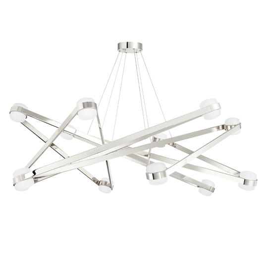 Orbit Chandelier with Polished Nickel Finish