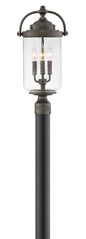 Willoughby Medium Post Top or Pier Mount Lantern In Light Bronze Finish
