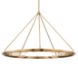 Chambers Chandelier with Aged Brass Finish