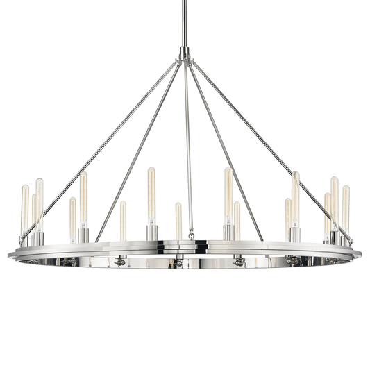 Chambers Chandelier with Polished Nickel Finish