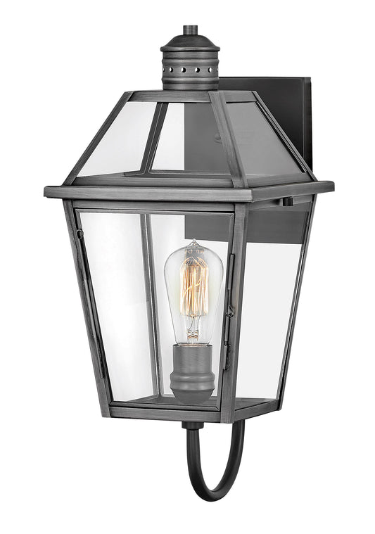 Nouvelle Medium Wall Mount Lantern In Black Finish