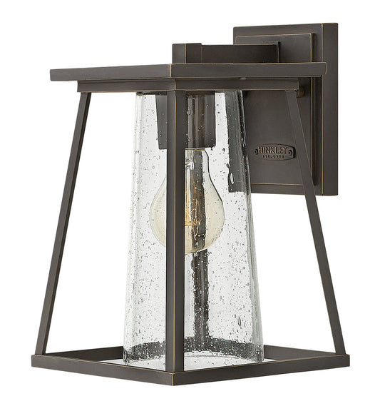 Burke Small Wall Mount Lantern In Light Bronze Finish