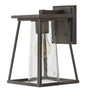 Burke Small Wall Mount Lantern In Light Bronze Finish