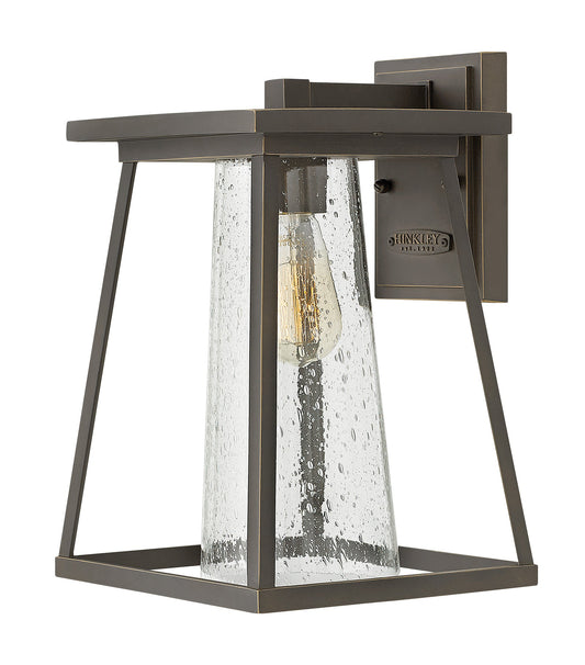 Burke Medium Wall Mount Lantern In Light Bronze Finish