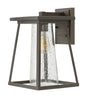 Burke Medium Wall Mount Lantern In Light Bronze Finish