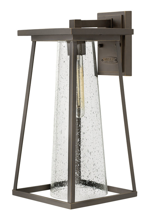 Burke Medium Wall Mount Lantern In Light Bronze Finish