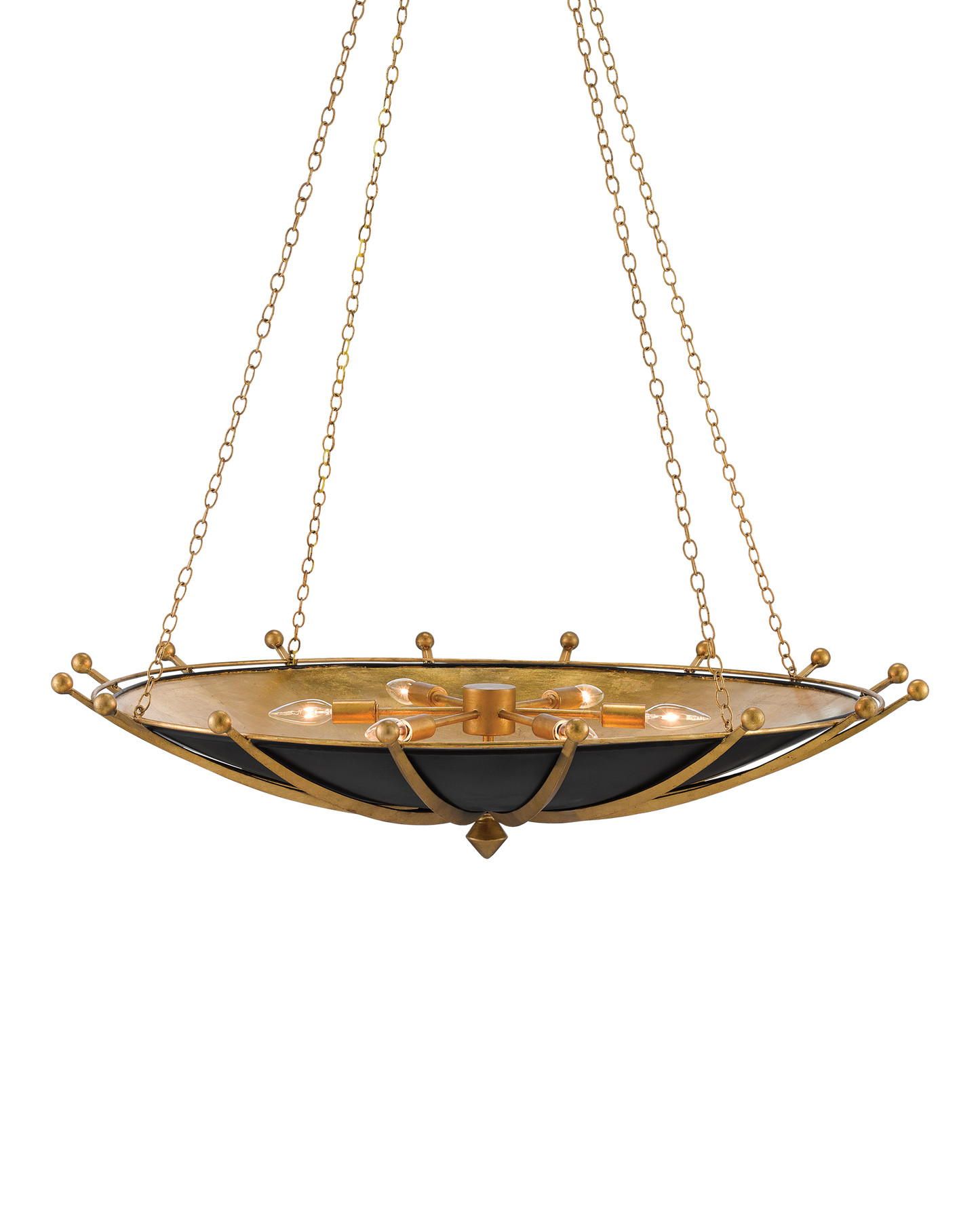 Fontaine Black & Gold Chandelier