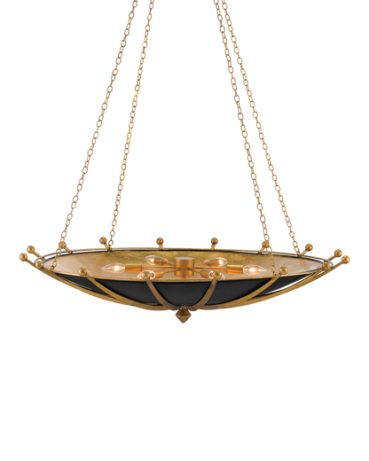 Fontaine Black & Gold Chandelier