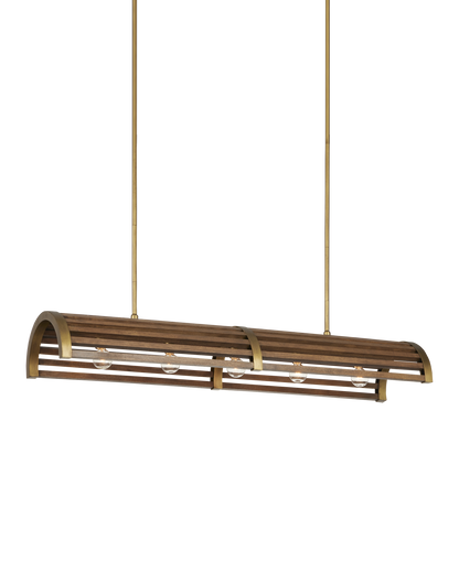 Woodbine Chestnut Rectangular Chandelier
