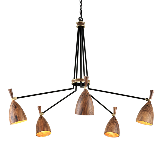 Utopia Chandelier In SOFT BLACK Finish