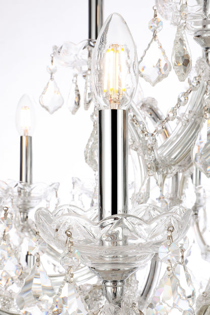 Maria Theresa 41 light Chrome Chandelier Clear Royal Cut Crystal