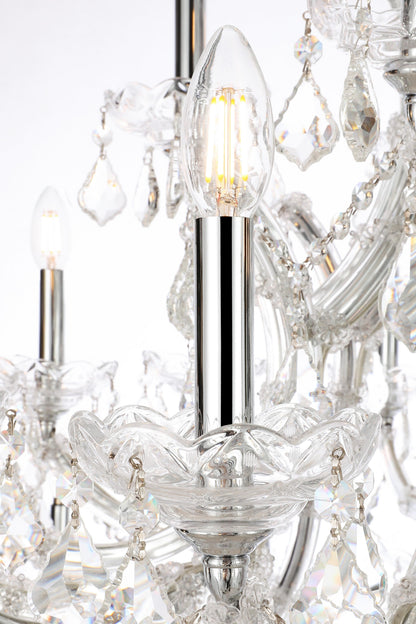 Maria Theresa 41 light Chrome Chandelier Clear Royal Cut Crystal