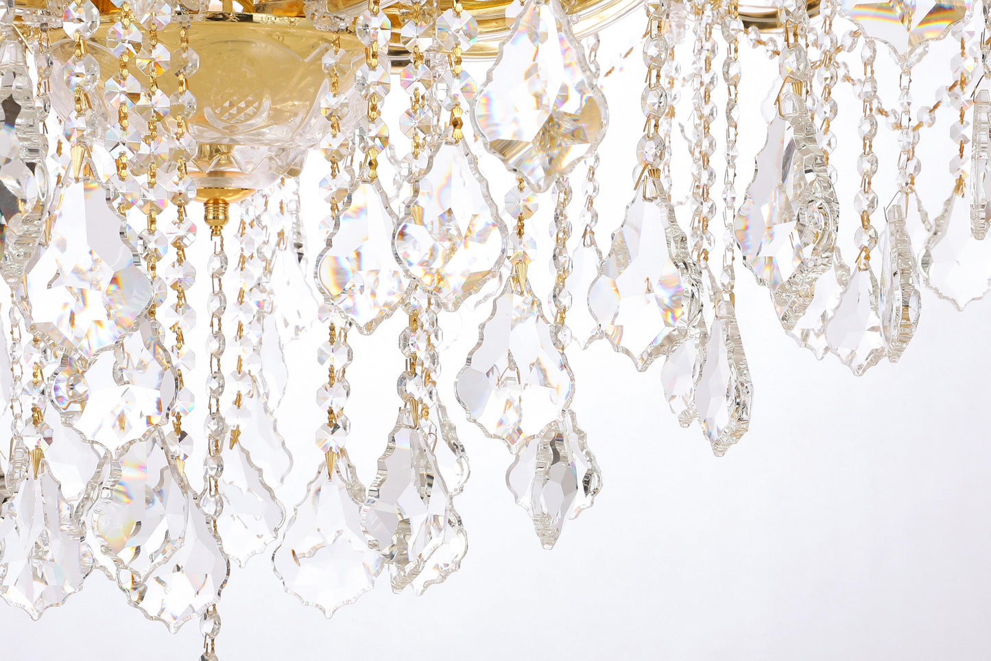 Maria Theresa 41 light Gold Chandelier Clear Royal Cut Crystal