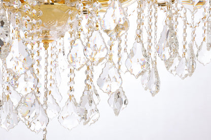 Maria Theresa 41 light Gold Chandelier Clear Royal Cut Crystal