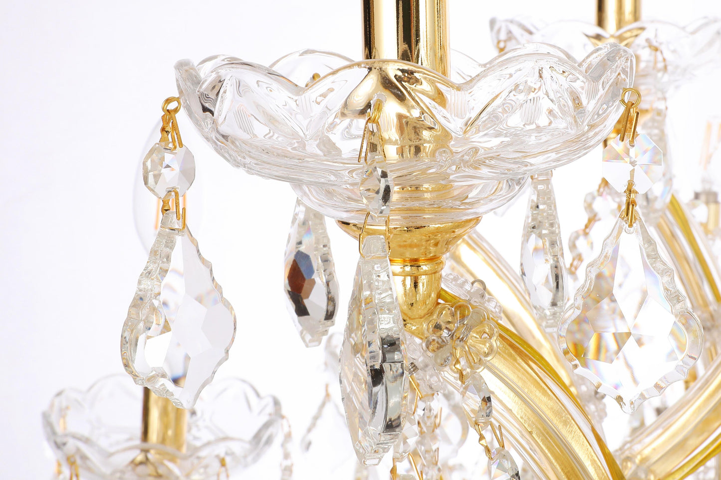 Maria Theresa 41 light Gold Chandelier Clear Royal Cut Crystal