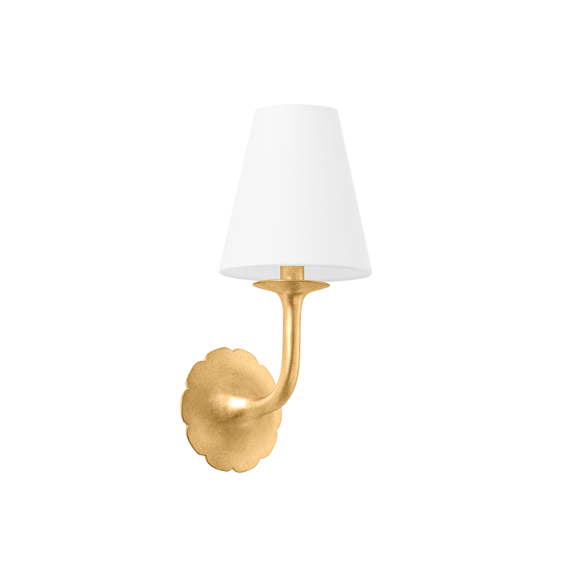WINNIPEG WALL SCONCE with VINTAGE GOLD LEAF Finish