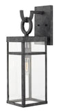 Porter Large Wall Mount Lantern In Black Finish
