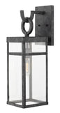 Porter Large Wall Mount Lantern In Black Finish