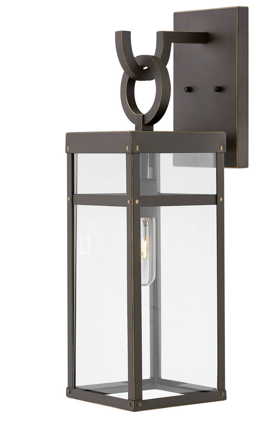 Porter Large Wall Mount Lantern In Light Bronze Finish
