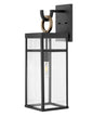 Porter Large Wall Mount Lantern In Black Finish