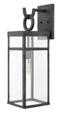 Porter Large Wall Mount Lantern In Black Finish