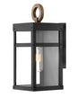 Porter Small Wall Mount Lantern In Black Finish