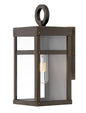 Porter Small Wall Mount Lantern In Light Bronze Finish