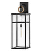 Porter Large Wall Mount Lantern In Black Finish