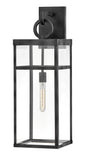 Porter Large Wall Mount Lantern In Black Finish