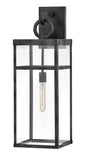 Porter Large Wall Mount Lantern In Black Finish