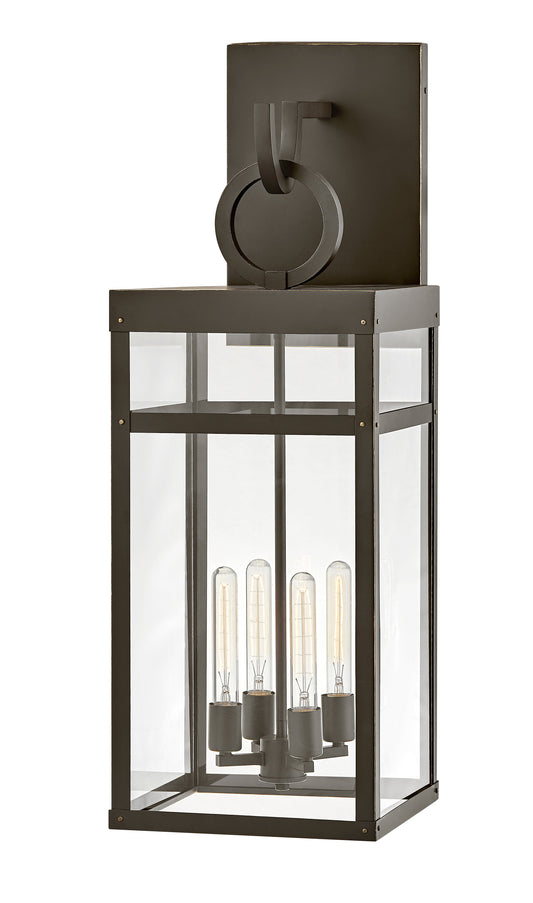 Porter Extra Large Wall Mount Lantern In Light Bronze Finish